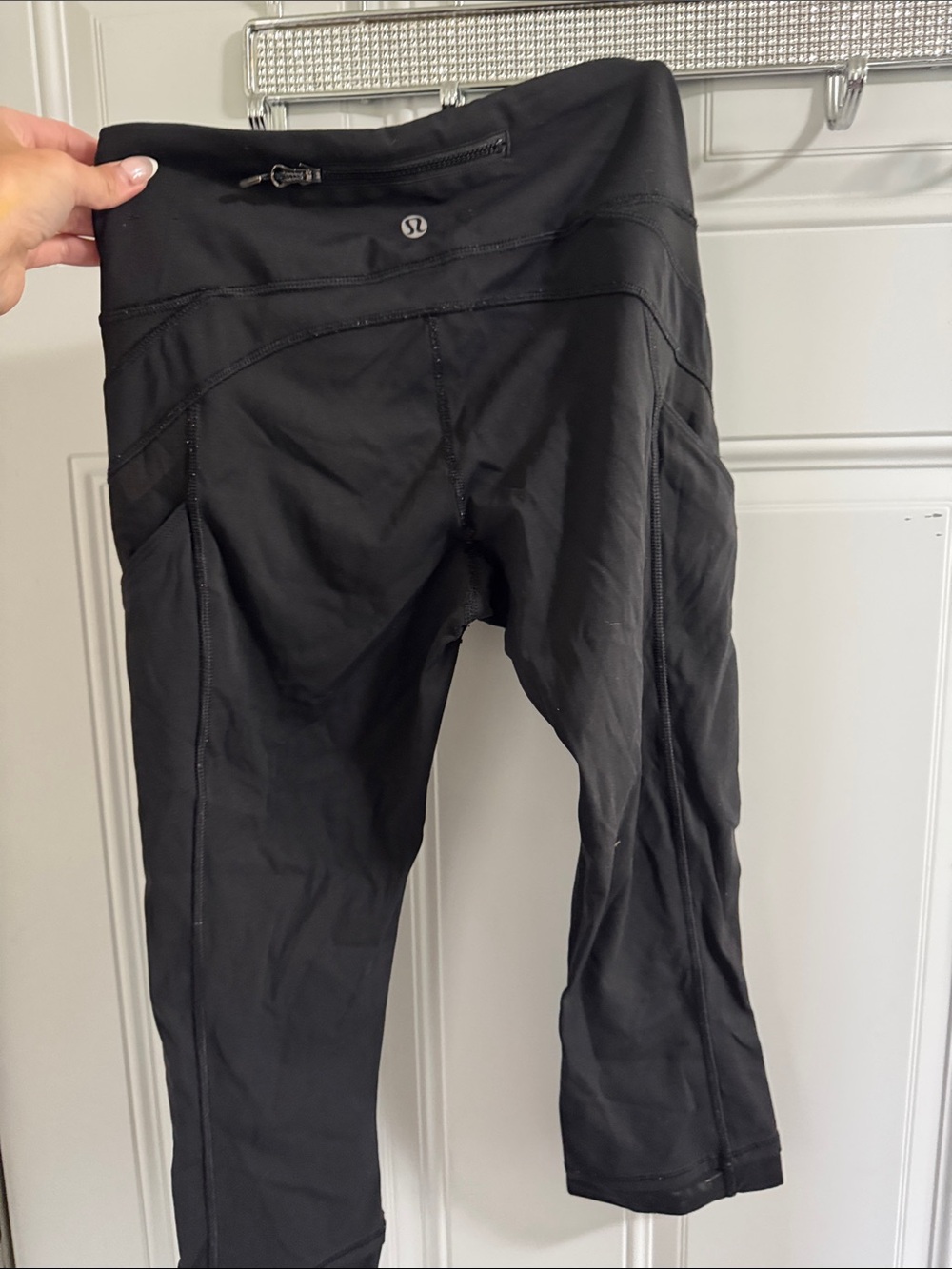 lululemon athletica High-Rise Black Athletic Pants cropped